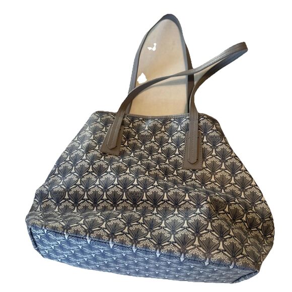 Liberty of London Grey Blue Marlborough Handbag Purse Iphis Tote HTF - Picture 3 of 9